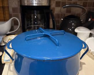 Dansk Kobenstyle Blue Enamel 2 qt dutch oven Casserole