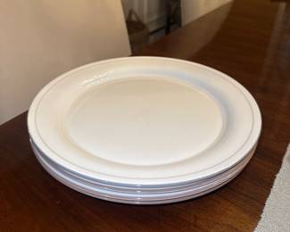 Lenox Grey Pinstripe China dinner plates
