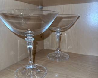 Tiffin Franciscan Crystal Champagne Glasses