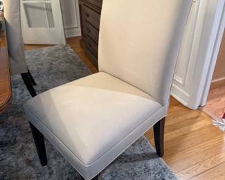 Ivory Colored Upholstered Dining Chair