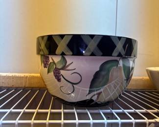 certified International Handpainted Fruit Serving Bowl