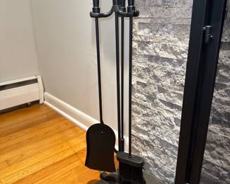 Black Iron fireplace tools