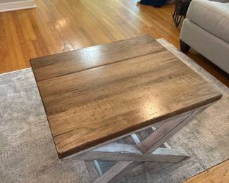 Aztec White Combo Wood Coffee Table - Farmhouse