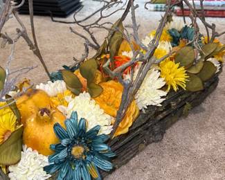 Floral and Twig centerpiece