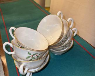 Lenox Holiday teacups & Saucers