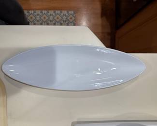 Maison Blanc white oval serving platter