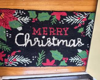 Merry Christmas door mat 