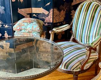 Circa 1860s mirrored French table from a gallery in France
