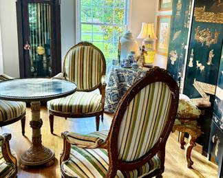 These chairs were $12,000 for the set of four!