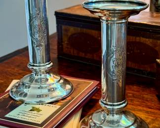 1890-1910 TIFFANY sterling candlesticks