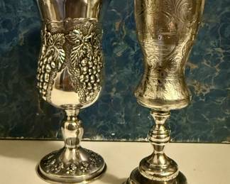 Kiddish sterling goblets