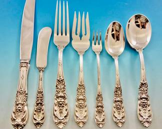 Richelieu by International Sterling Silver Flatware Service for 8…OUTSTANDING