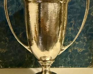HUGE sterling antique trophy