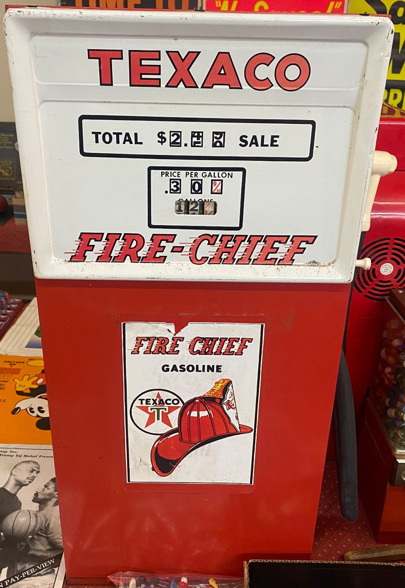 Vintage Texaco Fire Chief Kid's/Child's Gas Pump
