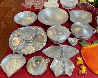 Vintage Aluminum Serving Pieces