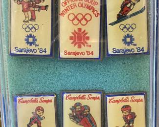 1984 Campbell Kids Olympic Pins Sarajevo
