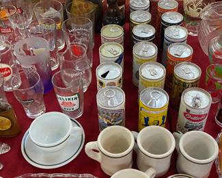 Beer Cans and Glasses