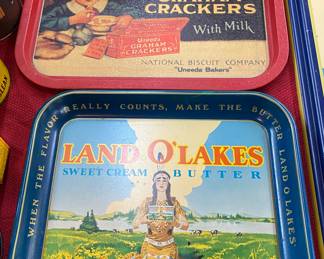 Land O'Lakes Tray/Uneeda Graham Crackers Tray