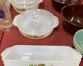Fire King Chanticleer Rooster Kitchenware