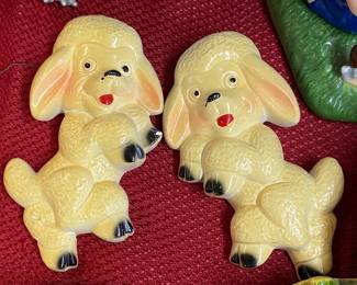Chalkware Poodles