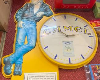 Camel Advertising Clock
