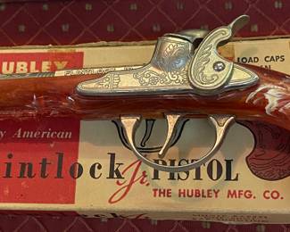 Hubley Flintlock Pistol in Box