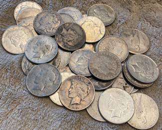 Peace and Morgan Silver Dollars