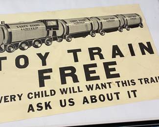 Tasty Foods Toy Train Poster