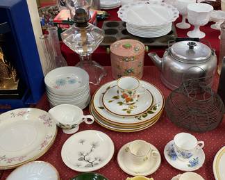 Cups and Saucers/Oil Lamp