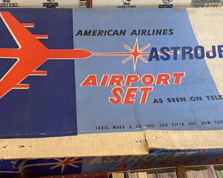 Marx American Airlines Astrojet Airport Set in Box