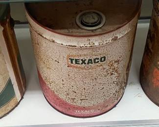Old Texaco 5 Gallon Cans