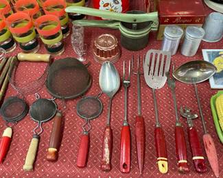 Red Handle Kitchen Utensils