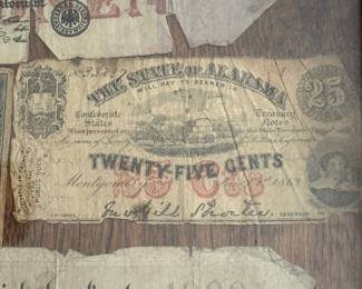Confederate 25 cent note