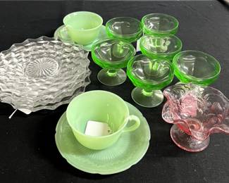 "American" plates, Depression glass