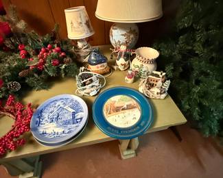 On top our great collectible plates and holiday items