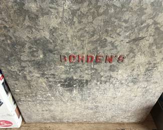 Here’s a galvanized BORDENS milk box