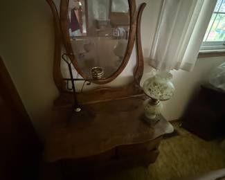 Great pictures from the day we got the keys! Here is a close up of one of the Victorian Dressers.