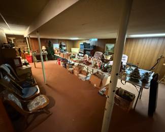 The basement is now displayed and filled to the rim