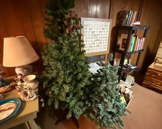 Two nice artificial Christmas tree trees