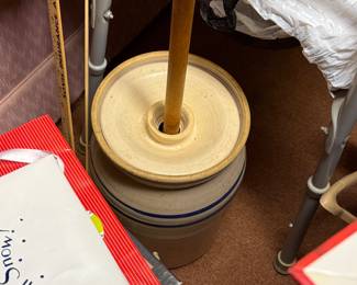 Great pictures from the day we got the keys! The second butter churn!