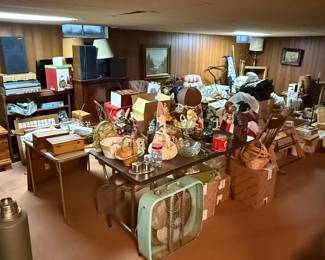 Great pictures from the day we got the keys! Another shot of the stuffed basement!