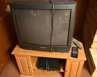 Great pictures from the day we got the keys! This 25 inch TV would be great for Video Games in your basement!