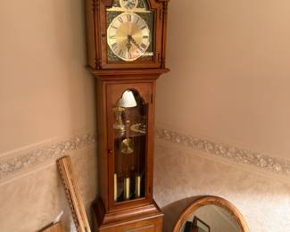 Great pictures from the day we got the keys! A nice grandmother clock w/Westminster Chimes!