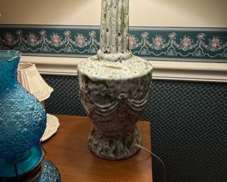 Great pictures from the day we got the keys! I absolutely LOVE this MCM Lamp! The painting technique is beautiful!