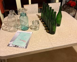 Great pictures from the day we got the keys! Here is the MCM Kitchen table that goes with the six chairs!