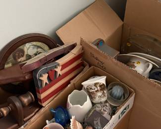 Great pictures from the day we got the keys! More boxes of treasure to be unpacked!