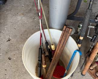 Ice fishing poles