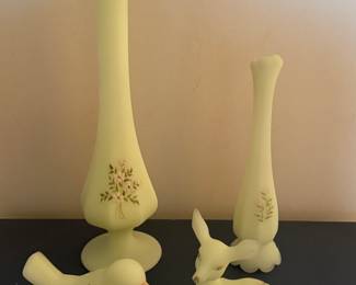 Some lovely FENTON Custard Glass!