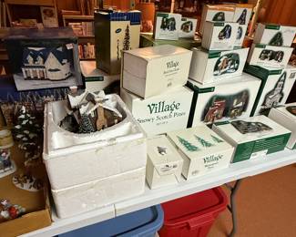 Here’s the Christmas village all department 56