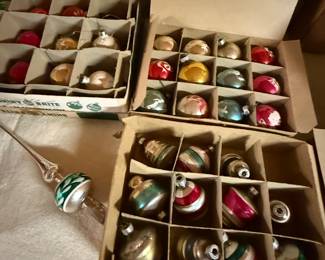 Lots of vintage ornaments